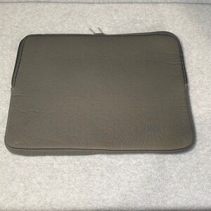 Laptop/Tablet Sleeve 15" Gray Neoprene Padded Case EUC Travel Tech Minimalist